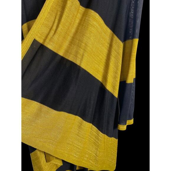 Exclusively Misook Cardigan Wrap Size XL Gold Black Duster Elegant Evening Wear - Picture 9 of 14